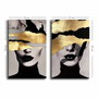 Wallity Conjunto de 2 Lienzos Decorativos Multicolor 45x70 cm